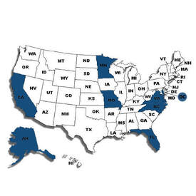 Map of shipping states 1